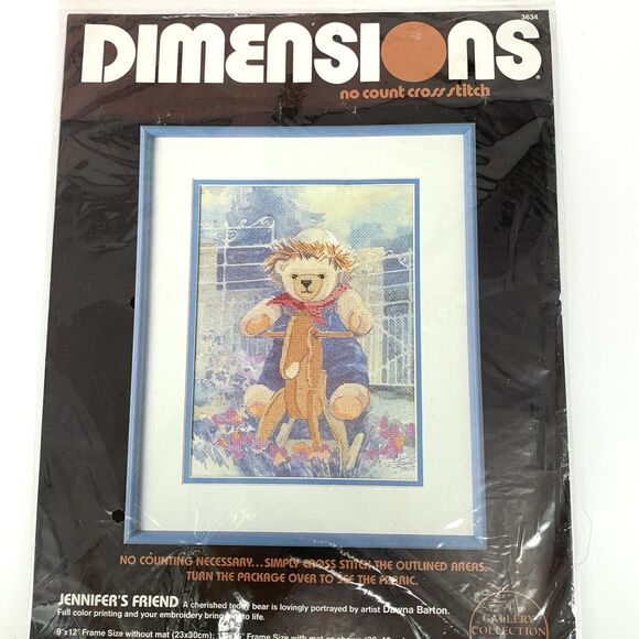 Dimensions Jennifer's Friend No Count Cross Stitch Kit - New in Packaging - Picture 1 of 6